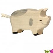Petit cochon en bois tachet 4 cm
