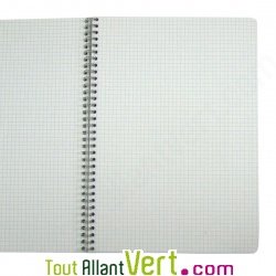 Cahier  Spirale recycl Petits Carreaux A4 180p Marron Forever