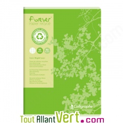 Cahier recycl Grand carreaux 96p Forever 70g