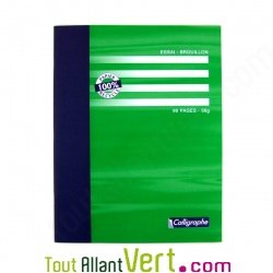 Cahier essai brouillon recycl Clairefontaine Seyes 17x22cm