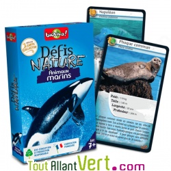 Jeu de cartes Dfis Nature : Les animaux marins, 7 ans+
