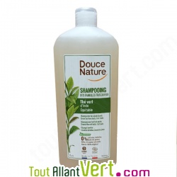 Shampoing bio familial,Th vert d\'Inde quitable, 1l, Douce Nature