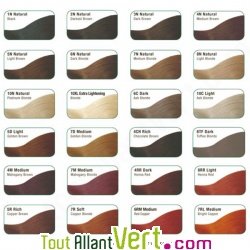 Teinture permanente coloration bio pour cheveux 7R Blond Cuivr