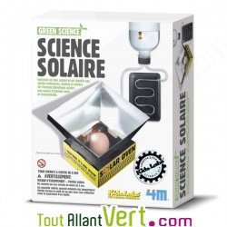 Science solaire, jeu pour crer un four et un chauffe-eau solaire, Green Science 4M, 8 ans+