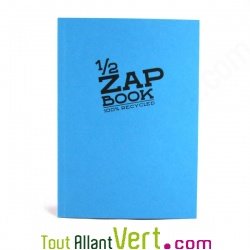 Bloc uni recycl A5 bleu Demi ZapBook