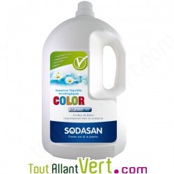 Lessive liquide cologique Color Sodasan 4 litres 1/8
