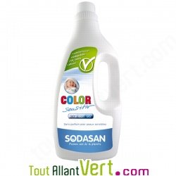Lessive liquide cologique peaux sensibiles Sodasan 1.5 litre