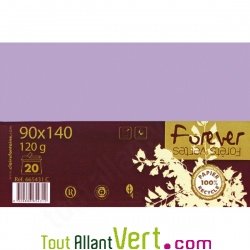 Enveloppes recycles 90x140 lilas 120g Lot de 20, Forever