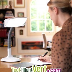 Lampe de bureau de luminothrapie avec variateur, Lumie Desklamp 2