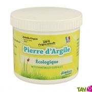 Pierre d'Argile : nettoyant 100% naturel, pot de 550g + ponge