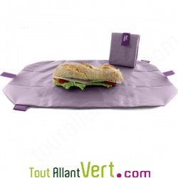 Emballage sandwich et set de table rutilisable et lavable, textile, 54 x 32cm