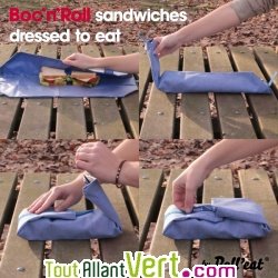 Sac emballage alimentaire et set de table Bleu pour sandwich  emporter