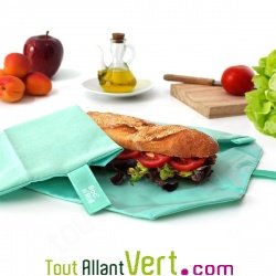 Sac emballage alimentaire et set de table Vert pour sandwich  emporter