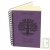 Carnet lign Violet A6  spirale 120 pages recycles, 90g