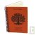 Carnet lign Orange A6  spirale 120 pages recycles, 90g