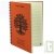 Carnet lign Orange A5  spirale 120 pages recycles, 90g