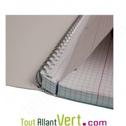 Cahier spirale perfor petits carreaux A4+ 160p 70g Forever