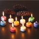 10 bougies veilleuses (chauffe plat) multicouleurs en starine vgtale bio