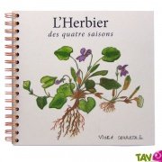 Herbier colo au format carr, 4 saisons, recycl, 30 pages