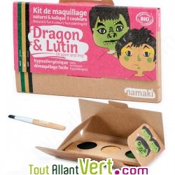 Kit maquillage bio enfant 3 couleurs, Dragon et Lutin