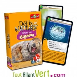 Jeu de cartes Dfis Nature, Les animaux Rigolos, 7 ans+