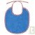 Bavoir en ponge de coton biologique Bleu, 30 x 28 cm