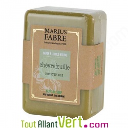 Savonnette de Marseille au chvrefeuille et huile d\'olive 250g