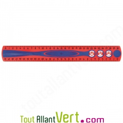 Rgle recycle Rouge flexible 30 cm