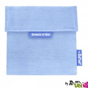 Pochette rutilisable bleu pour goter et sandwich 18 cm