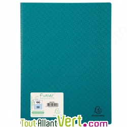 Protge documents en polypro recycl Turquoise, 50 pochettes, Forever