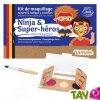 Kit maquillage bio enfant 3 couleurs, Ninja & Super-hros