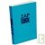 Bloc uni encoll recycl A6 80g 320 pages Bleu srie ZapBook