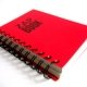 Bloc spirale uni recycl A6 80g 320 pages Rouge ZapBook