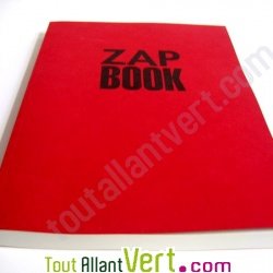 Bloc uni encoll recycl A4 80g 320 pages Rouge srie ZapBook