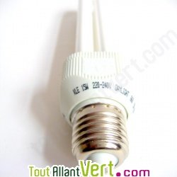Ampoule Droite Fluocompacte 15W eq. 75W embase E27 850 lm
