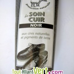 Soin cuir chaussure naturel cirage Noir 75ml