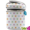 Lunch-box inox isotherme et housse neoprene toiles, 1 litre