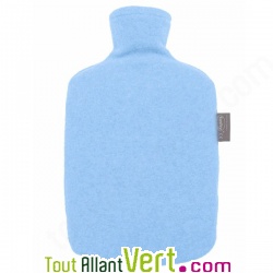 Bouillotte  eau bleue 1,6L housse polaire et bioplastique