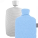 Bouillotte  eau bioplastique avec housse polaire 1.6L