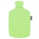 Bouillotte  eau bioplastique avec housse polaire 1.6L