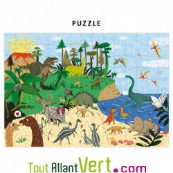 Puzzle + poster 150 pices Dinosaures, +6 ans