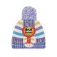 Bonnet et mouffles multicolors ultra chaud enfant avec pompon Heat Holders