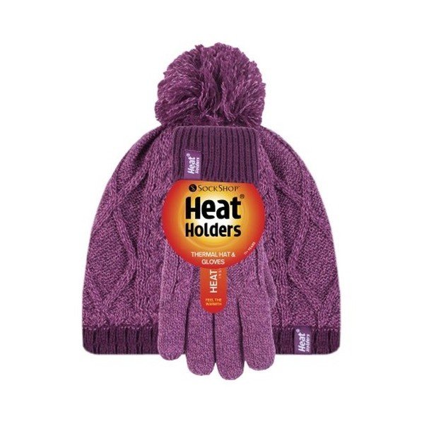 Bonnet et gants Ultra chaud Enfant avec pompon Heat Holders - Acheter sur  Douce Bouillotte