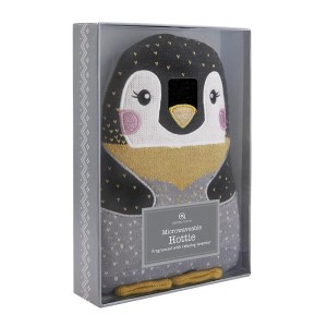 Bouillotte Pingouin avec graine de Tourmaline et parfum lavande - 23 cm