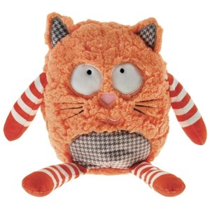 chat roux en peluche