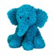 Peluche chauffante éléphant bleu