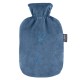 Bouillotte à eau velours Bleu, 2L