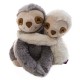 Duo de Paresseux, Peluche bouillotte déhoussable, micro-ondes