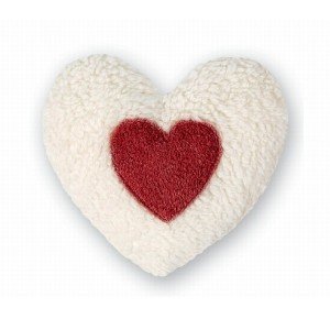Coeur noyaux de cerise bouillotte en coton - 26cm