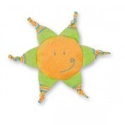 Soleil vert et orange bouillotte bébé noyaux de cerise - 25 cm